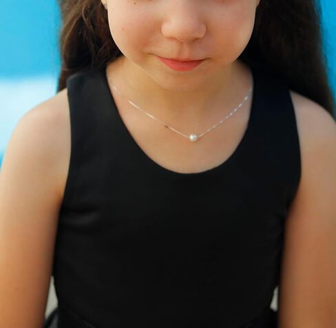 Be Wished Tooth Fairy Gifts for Girls with Meaningful Message and Jewelry, Ready To Gift Necklace with Poem. 925 Sterling Silver Floating Pearl Necklace in Kuwait