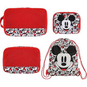 Bioworld Disney Mickey Mouse Character Face 4-Piece Packing Cube & Laundry Bag Set in Kuwait