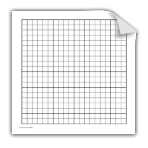 Geyer Instructional Products 503005 Dry Erase Peel and Stick Graph, Low-Tac, XY Axis, Empasized in 5s in Kuwait