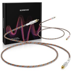 UCINNOVATE High-end HiFi Audiophile RCA to RCA Cable, 2 Pack 0.5m / 1.64Ft RCA Audio Stereo Cable Male to Male with Gold-Plated Connectors for Stereo System, Home Theater, HDTV, Speakers, Turntables in Saudi Arabia