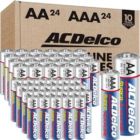 ACDelco AA and AAA 200-Count Combo Pack Super Alkaline Batteries, 100-Count Each, 10-Year Shelf Life, Reclosable Packaging in Kuwait