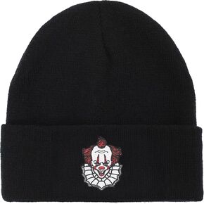 It Movie 2017 Pennywise Embroidery On Acrylic Knit Standard Cuff Beanie in Kuwait
