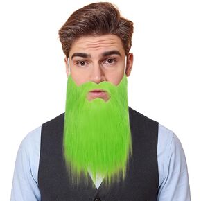 Yan Dream Men Fake Beard Mustaches with Elastic Band Adult Funny Facial Hair with Adjustable Strap for Cosplay Party in Kuwait