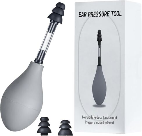 جهاز شفط لتخفيف ضغط الأذن، منتجات تخفيف الصداع النصفي والصداع، عن طريق موازنة ضغط الأذن الداخلي لتخفيف طنين الأذن بالطائرة in Kuwait