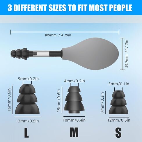 جهاز شفط لتخفيف ضغط الأذن، منتجات تخفيف الصداع النصفي والصداع، عن طريق موازنة ضغط الأذن الداخلي لتخفيف طنين الأذن بالطائرة in Kuwait