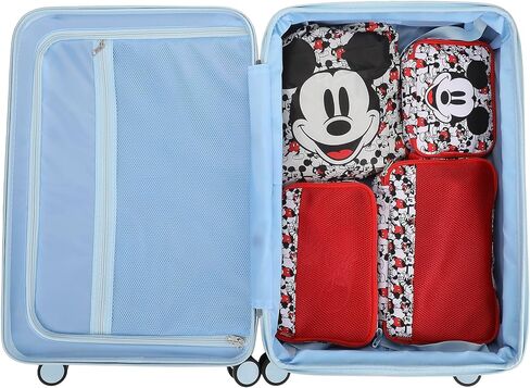 Bioworld Disney Mickey Mouse Character Face 4-Piece Packing Cube & Laundry Bag Set in Saudi Arabia