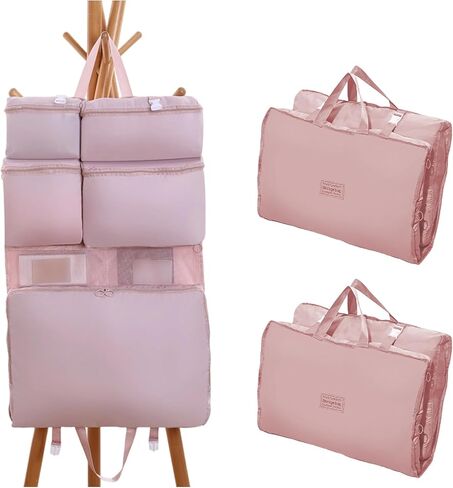 7 PocketsTravel Luggage Packing Organizers, Lightweight Packing Cubes for Suitcases, Compression Storage Shoe Bag, Clothing Underwear Bag, Travel Cubes Set for Man and Women in Saudi Arabia