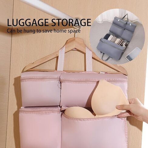 7 PocketsTravel Luggage Packing Organizers, Lightweight Packing Cubes for Suitcases, Compression Storage Shoe Bag, Clothing Underwear Bag, Travel Cubes Set for Man and Women in Saudi Arabia