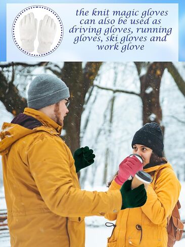 30 Pairs Adult Winter Gloves Warm Knitted Gloves Stretchy Full Fingers Glove Knit Glove Bulk for Men Women Teens Cold Weather in Saudi Arabia