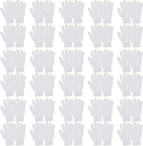 30 Pairs Adult Winter Gloves Warm Knitted Gloves Stretchy Full Fingers Glove Knit Glove Bulk for Men Women Teens Cold Weather in Saudi Arabia