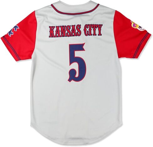 قميص بيسبول للكبار من Big Boy Kansas City Monarchs S5 [رمادي] - ID#75085-79-207-0-0 in Saudi Arabia