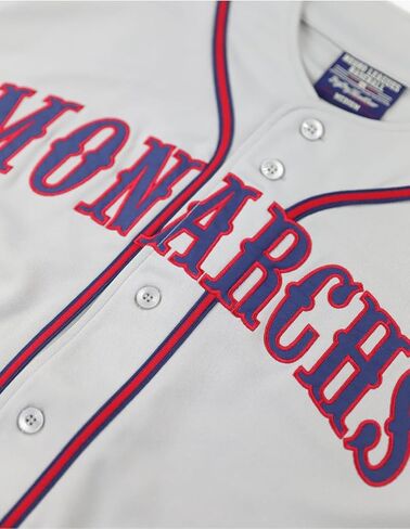 قميص بيسبول للكبار من Big Boy Kansas City Monarchs S5 [رمادي] - ID#75085-79-207-0-0 in Saudi Arabia