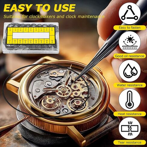 210 Pcs O Ring Watch Gasket Kit,18 Types Rubber Seal O Ring Watches Gasket Watch Back Gaskets Rubber for Watches Repair(Size:210 pcs) in Saudi Arabia