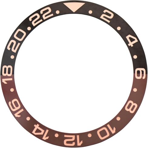 Ewatchparts Bezel Insert Ceramic Compatible With Rolex GMT Master II 116710 116713 116710LN Black/Rose Font in Saudi Arabia