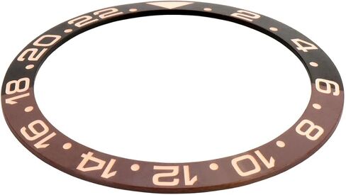Ewatchparts Bezel Insert Ceramic Compatible With Rolex GMT Master II 116710 116713 116710LN Black/Rose Font in Saudi Arabia