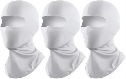 Balaclava Face Head Cover 3 Pack, Lightweight Stretch Wearable Headwear for Men Women Daily Outfit Layering Winter Accessory in Saudi Arabia
