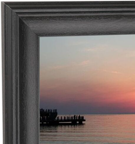 إطار صورة مقاس 21 × 25 بوصة من الخشب الصلب باللون الأسود، مناسب لإطار الصور البانورامية، والملصقات، والرسم، والصور الجماعية، والألغاز (A23B2125) in Saudi Arabia