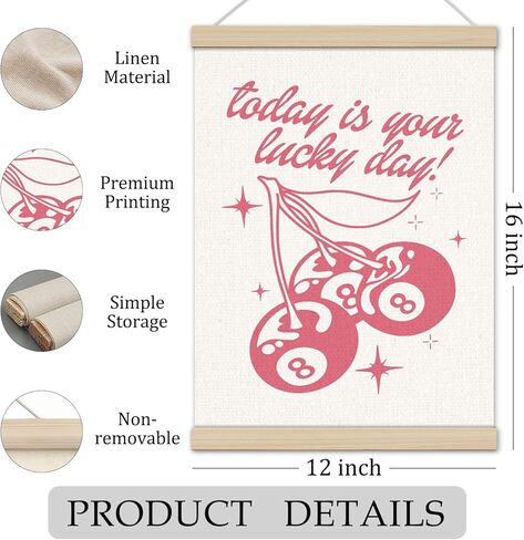 الرجعية الوردي لاكي 8 الكرة كازينو ملصق الإطار 12x16 بوصة، ديكور غرفة النوم preppy، العصرية preppy محظوظ فتاة جدار الفن ديكور للفتيات غرفة نوم شقة النوم in Saudi Arabia