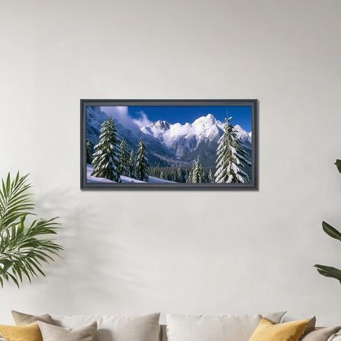 إطار صورة بانورامي مقاس 14 × 32 إطار صورة من الخشب الصلب الأسود مقاس 14 × 32 بوصة إطار رسم مقاس 14 × 32 بوصة (S23B1432) in Saudi Arabia