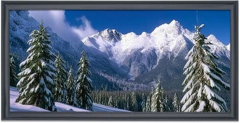 إطار صورة بانورامي مقاس 14 × 32 إطار صورة من الخشب الصلب الأسود مقاس 14 × 32 بوصة إطار رسم مقاس 14 × 32 بوصة (S23B1432) in Saudi Arabia