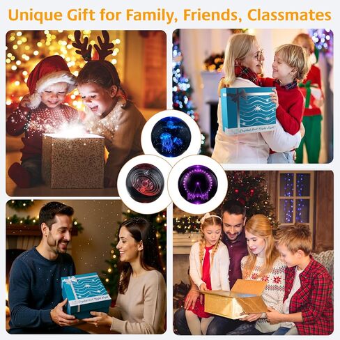 3+1 Combo Crystal Ball Night Light Gift Set - 16-Color Remote Control Dimming, 3D Inner Engraved Patterns, USB Powered, for Kids & Friends Birthday Gifts, Room Decoration in Saudi Arabia