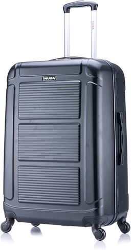 InUSA PILOT Luggage with Ergonomic Handles | Spacious Travel Suitcase with Four Spinner Wheels and Studs | 20 Inch Hardside Carry-On Spinner Luggage | Mustard in Saudi Arabia
