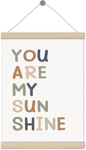 Boho You Are My Sunshine Poster Hanger Frame 12x16 Inch, Boho Room Decor Girl Boy, Sunshine Wall Art Decor for Boys Girls Room Bedroom Playroom in Saudi Arabia