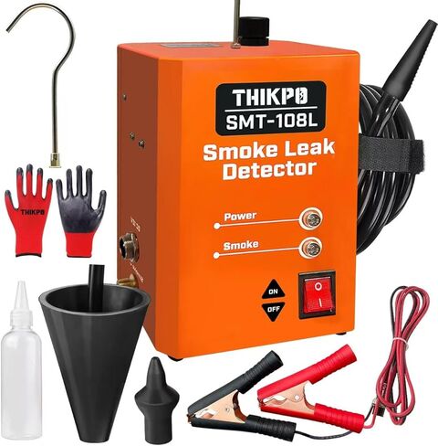 THIKPO Automotive Smoke Machine with Built-in Air Pump, Smoke Leak Detector for EVAP Vacuum, Pipe System, Fuel Leakage, 12V DC Vehicle Leakage Diagnostic Tester in Kuwait