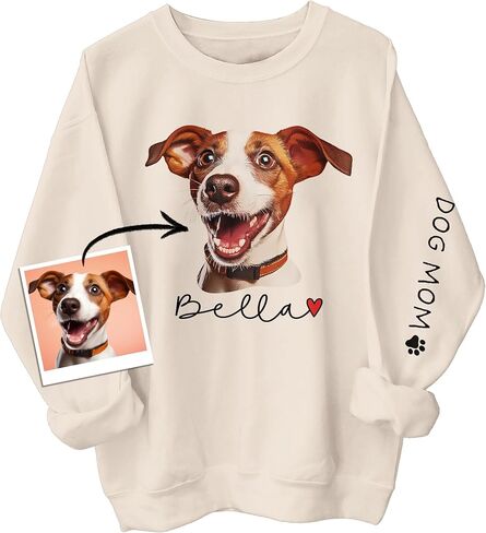 CHIARA CONTI11 Custom Dog Hoodie, Custom Dog Shirt, Custom Dog Sweatshirt, Custom Pet Gift, Valentine's Day Gifts in Saudi Arabia