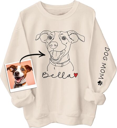 CHIARA CONTI11 Custom Dog Hoodie, Custom Dog Shirt, Custom Dog Sweatshirt, Custom Pet Gift, Valentine's Day Gifts in Saudi Arabia