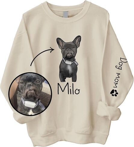 CHIARA CONTI11 Custom Dog Hoodie, Custom Dog Shirt, Custom Dog Sweatshirt, Custom Pet Gift, Valentine's Day Gifts in Saudi Arabia