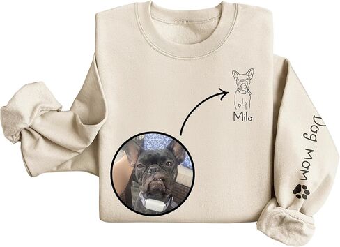 CHIARA CONTI11 Custom Dog Hoodie, Custom Dog Shirt, Custom Dog Sweatshirt, Custom Pet Gift, Valentine's Day Gifts in Saudi Arabia