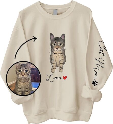 CHIARA CONTI11 Custom Dog Hoodie, Custom Dog Shirt, Custom Dog Sweatshirt, Custom Pet Gift, Valentine's Day Gifts in Saudi Arabia