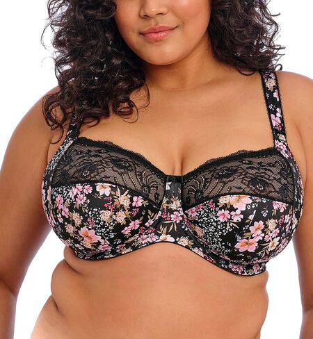 Elomi Women's Plus Size Morgan Banded Underwire Stretch Lace Bra, White, 38G in Kuwait