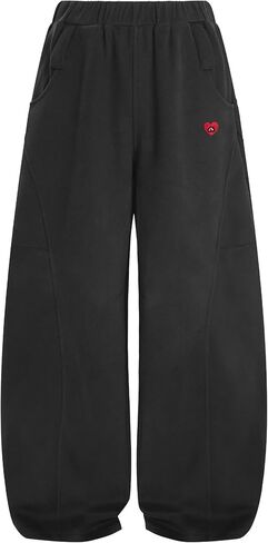 Aelfric Eden Baggy Barrel Sweatpants Women Plaid Belt Shawl Wide Leg Pants Casual Unisex Y2K Elastic Lantern Trouser Pants in Saudi Arabia