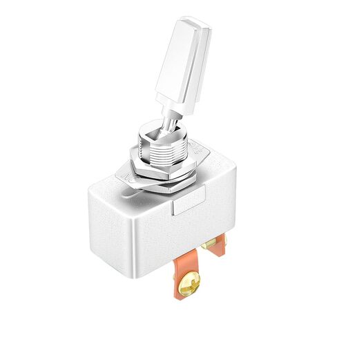 DaierTek Heavy Duty 50 Amp 12V تبديل التبديل السيارات 2 موقف على إيقاف الروك التبديل SPST 2 دبوس معدني مطلي بالكروم محطة المسمار (2PCS) in Kuwait
