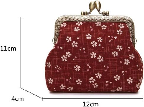 Jan&Dee Women's Sweet Cherry Blossom Exquisite Buckle Coin Purse(Yellow) in Saudi Arabia
