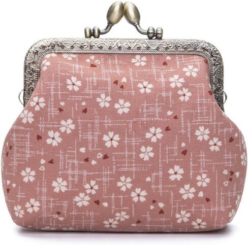Jan&Dee Women's Sweet Cherry Blossom Exquisite Buckle Coin Purse(Yellow) in Saudi Arabia