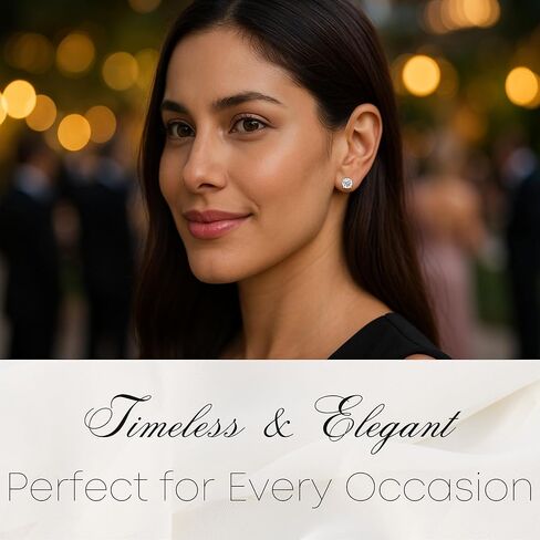 Certified .25-4.0 Carat Lab Grown Diamond Earrings in 14K Gold, Premium Collection of Diamond Stud Earrings for Women and Men, Quality Studs Made in USA in Saudi Arabia