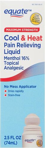 Equate Maximum Strength Cool & Heat, Equate Cool & Heat Pain Relief, Joint Pain Relief, 2.5 fl. oz, Pack of 2 in Saudi Arabia