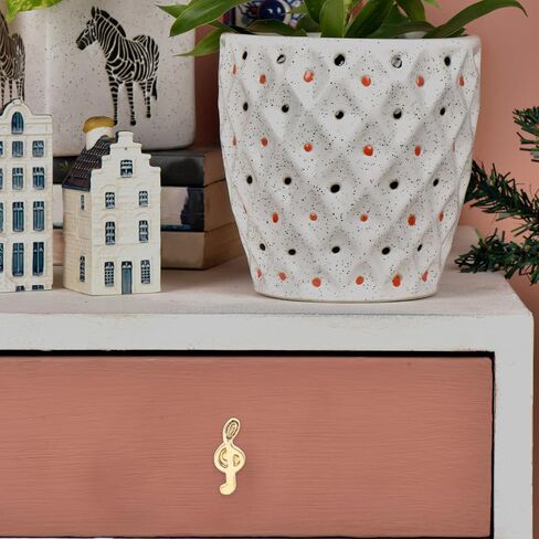 Garneck 10pcs Musical Note Cabinet Drawer Knobs Metal Single Hole Pulls for Kitchen Wardrobe Doors Cupboards Stylish Furniture Handles with Smooth Edges in Saudi Arabia