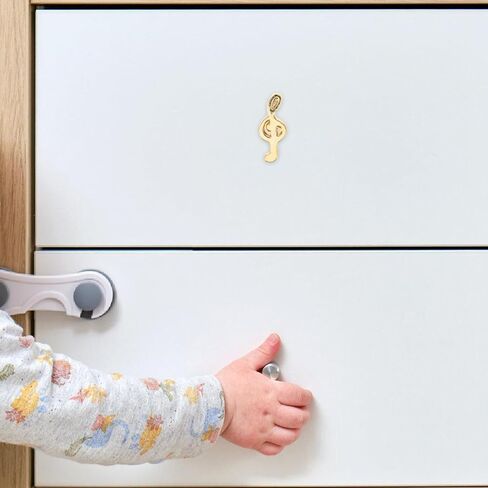 Garneck 10pcs Musical Note Cabinet Drawer Knobs Metal Single Hole Pulls for Kitchen Wardrobe Doors Cupboards Stylish Furniture Handles with Smooth Edges in Saudi Arabia