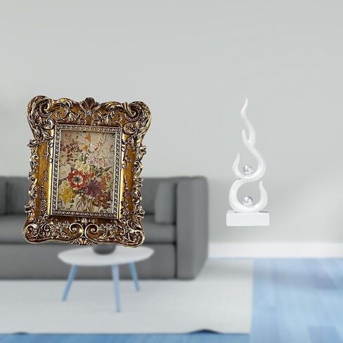 Fenteer إطار الصورة الراتنج الرجعية إطار الصورة الجدول المزخرف الجدار شنقا ديكور المنزل مجردة النحت النار مناسبة لتقديم الهدايا مكاتب المنزل المعيشة R in Kuwait
