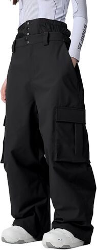 Womens Ski Pants Mens Waterproof Insulated Baggy Snow Pants Loose Cargo Pants Snowboard Pants Winter Outdoor in Saudi Arabia