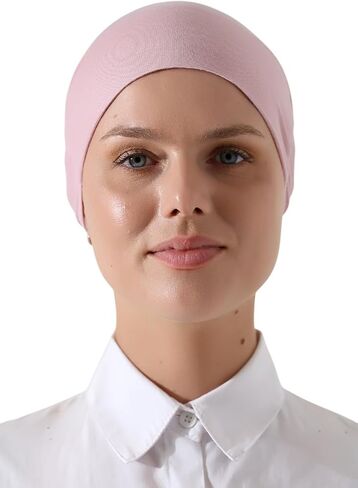 ihvan عبر الإنترنت، قبعة حجاب، وشاح صغير تحت الغطاء، أغطية رأس عمامة للنساء، لف الشعر، قبعة حجاب إسلامية تحت الوشاح in Kuwait