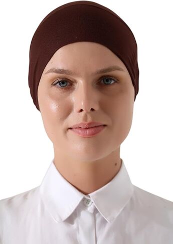 ihvan عبر الإنترنت، قبعة حجاب، وشاح صغير تحت الغطاء، أغطية رأس عمامة للنساء، لف الشعر، قبعة حجاب إسلامية تحت الوشاح in Kuwait