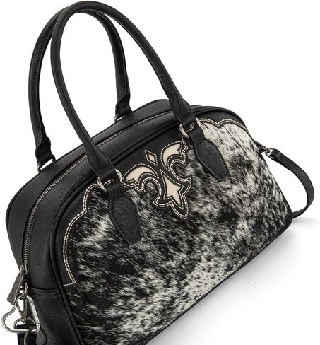 Trinity Ranch Mini Duffel Bag for Women Hair-on Cowhide Crossbody Bag in Saudi Arabia