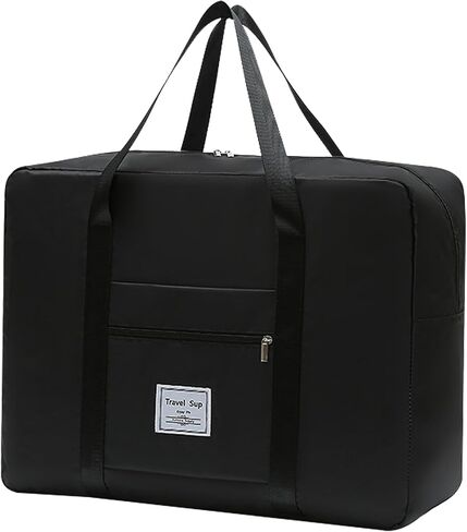 1PCS 41 * 34 * 14cm Travel Duffel Bag Carry On Luggage Tote Collapsible Sports Gym Commuter Suitcase Sleeve Overnight Trip Organizer(Black) in Saudi Arabia