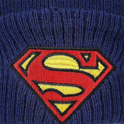 Bioworld Superman Logo & Name Text Blue Cuff Beanie in Kuwait