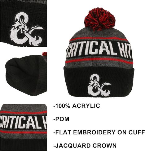 Bioworld Dungeons & Dragons Critical Role Cuff Beanie in Kuwait
